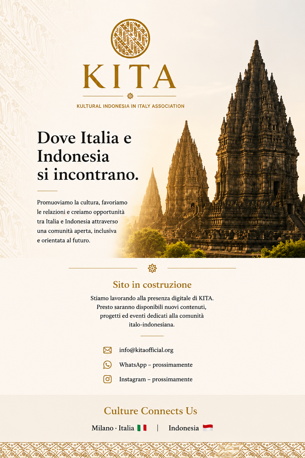 Homepage provvisoria KITA
